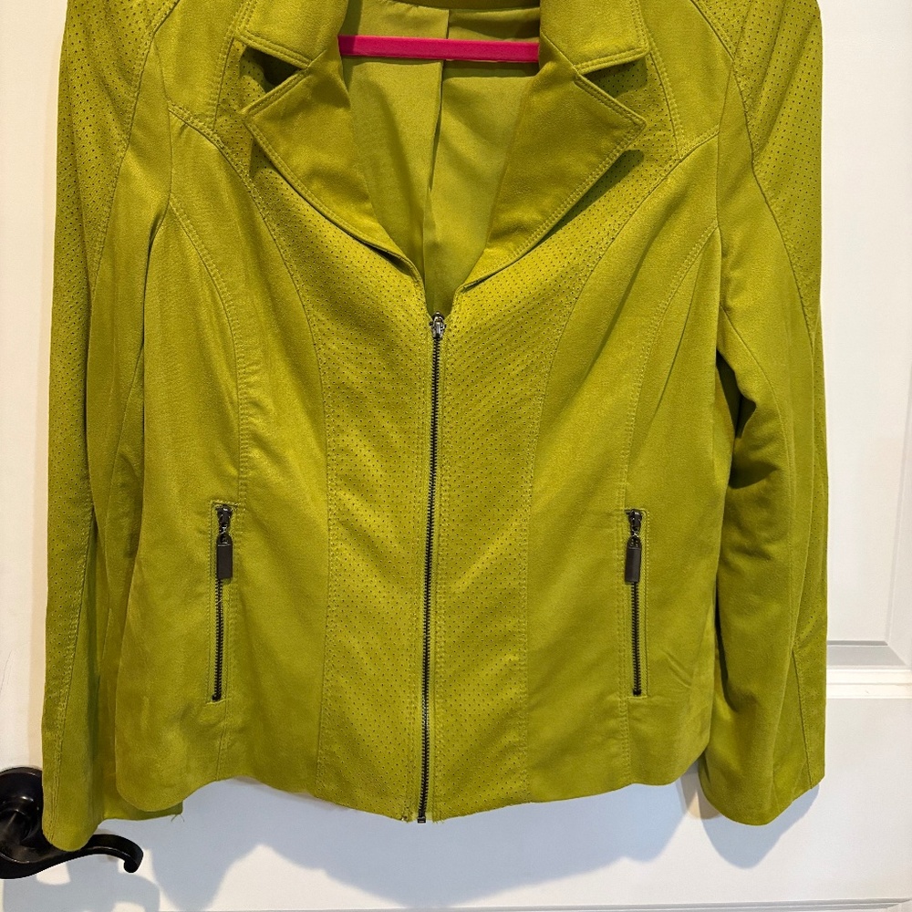 Chartreuse moto jacket - Picture 2 of 2